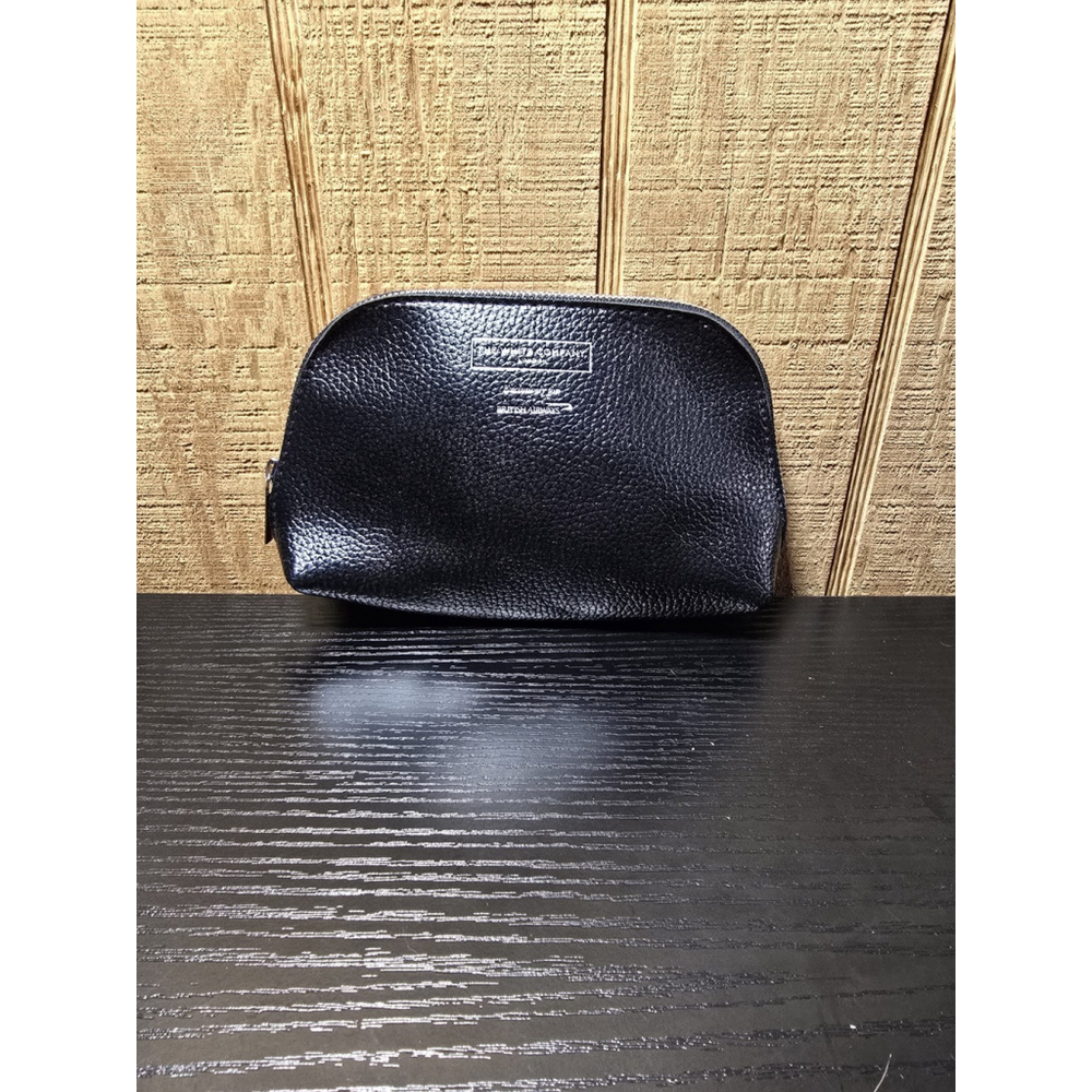 BRITISH AIRWAYS Club World The White Company Black Amenity Kit Bag Case New